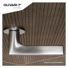 Deurkruk Olivari Lotus rond rozet mat chroom