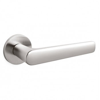 Deurkruk Olivari Lugano rond rozet RVS mat titaan PVD