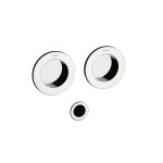 Schuifdeurkom Dante Olivari chroom