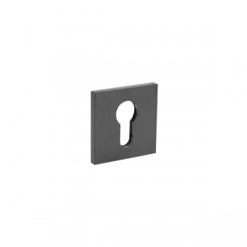 Cilinderrozet vierkant Olivari antraciet mat titaan PVD