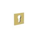 Cilinderrozet vierkant Olivari messing titaan PVD