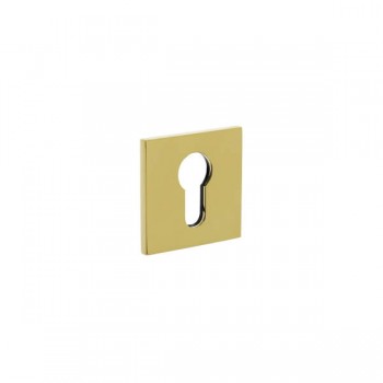 Cilinderrozet vierkant Olivari messing titaan PVD