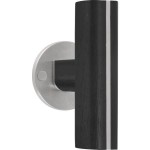 Voordeurknop Piet Boon TWO PBT22V/50 RVS/eiken zwart