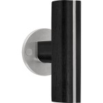 Deurkruk Piet Boon TWO PBT22/50 RVS/eiken zwart