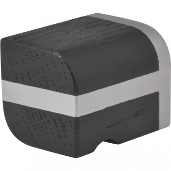 Meubelknopje Piet Boon TWO PB22M RVS/eiken zwart