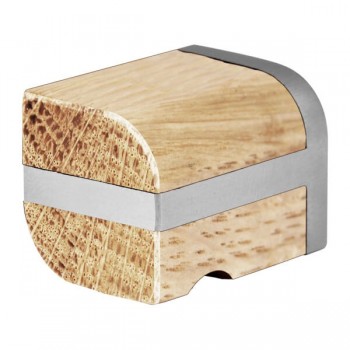 Meubelknopje Piet Boon TWO PB22M RVS/eiken