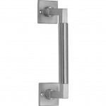 Deurgreep Bauhaus-Style 300mm messing mat nikkel ongelakt