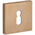 Sleutelrozet Bauhaus-Style verdekt messing getrommeld