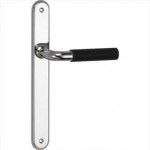 Deurkruk Frankfurt glans nikkel ebben langschild