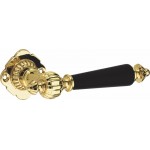 Deurkruk Nouveau ebbenhout messing gepolijst gelakt