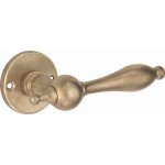 Deurkruk Barok facet messing getrommeld ongelakt