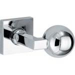 Knopkruk Bauhaus kogel verdekt vierkant rozet glans chroom