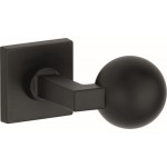 Knopkruk Bauhaus kogel verdekt vierkant rozet mat zwart