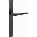 Deurkruk Wig langschild mat zwart