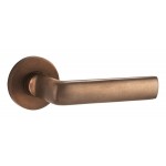 Deurkruk Padania rond rozet antiek brons