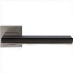 Deurkruk Mimolimit vierkant rozet mat nikkel ongelakt/Alu