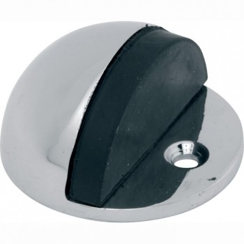 Deurbuffer halfrond glans chroom