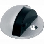 Deurbuffer halfrond mat chroom