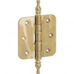 Kogellager scharnier 76x76 messing getrommeld ongelakt vaas