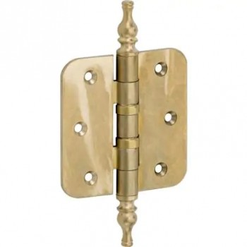 Kogellager scharnier 76x76 messing getrommeld ongelakt vaas