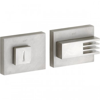 Vrij bezet garnituur Maya mat nikkel ongelakt M&T