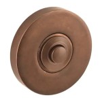 Beldrukker Vivo rond antiek brons