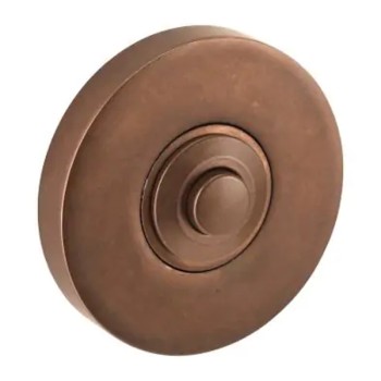 Beldrukker Vivo rond antiek brons