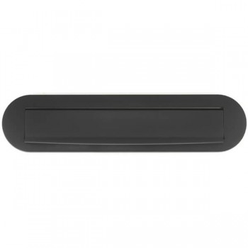 Briefplaat ovaal Mi Satori mat zwart