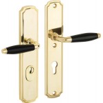 Veiligheidsset Bonton nouveau ebben messing ongelakt KT achterdeur