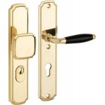 Voordeurset Bonton nouveau ebben messing ongelakt KT