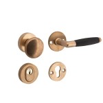 Veiligheidsset Ton Elegant messing antiek ebben voordeur KT