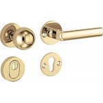 Veiligheidsset Padania Elegant messing gepolijst gelakt/titaan KT voordeur