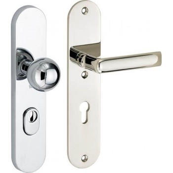 Veiligheidsset Padania glans nikkel/glans chroom voordeur KT