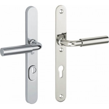 Veiligheidsset Frankfurt smal glans nikkel/glans chroom KT achterdeur