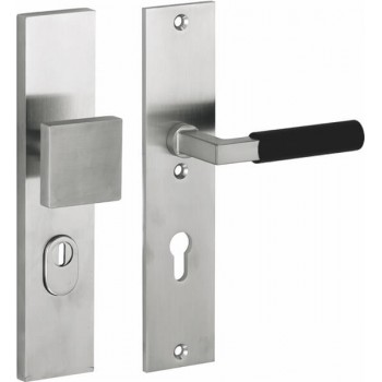 Veiligheidsset Bauhaus mat nikkel ongelakt titaan voordeur KT