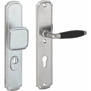 Voordeurset Bonton nouveau ebben antiek nikkel/antiek chroom KT