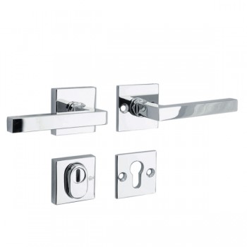 Veiligheidsset Kare glans chroom KT achterdeur