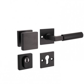 Veiligheidsset Bauhaus mat zwart voordeur KT