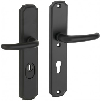 Veiligheidsset Halfsabel Art Nouveau mat zwart KT achterdeur