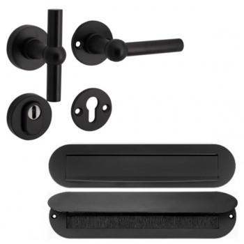 WB-11 Chemin de Fer voordeurset mat zwart