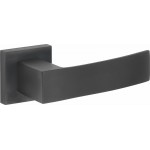 Deurkruk My vierkant rozet mat zwart titaan
