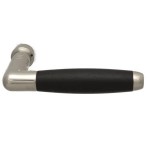 Deurkruk Ton (gatdeel) glans nikkel ebben