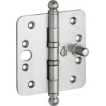 Kogellager scharnier 89x89mm mat nikkel titaan bol SKG***