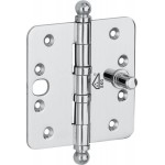 Kogellager scharnier 89x89mm glans chroom bol SKG***