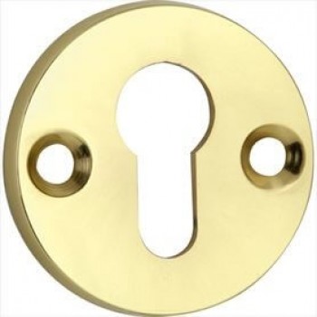 Cilinderrozet SKG Elegant BI messing gepolijst gelakt