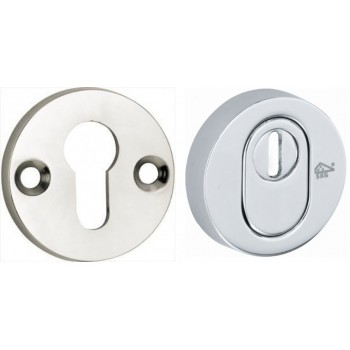 Veiligheidscilinderrozet SKG Elegant glans nikkel/glans chroom