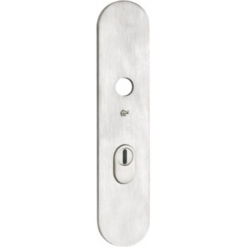 Veiligheidsschild Ovaal BU mat nikkel titaan KT