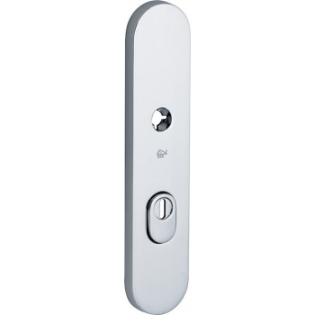 Veiligheidsschild Ovaal BU glans chroom KT