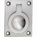 Luikring rechthoekig 40x30mm mat nikkel ongelakt