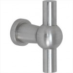 Meubelknop Chemin de Fer mat nikkel ongelakt 47x9mm